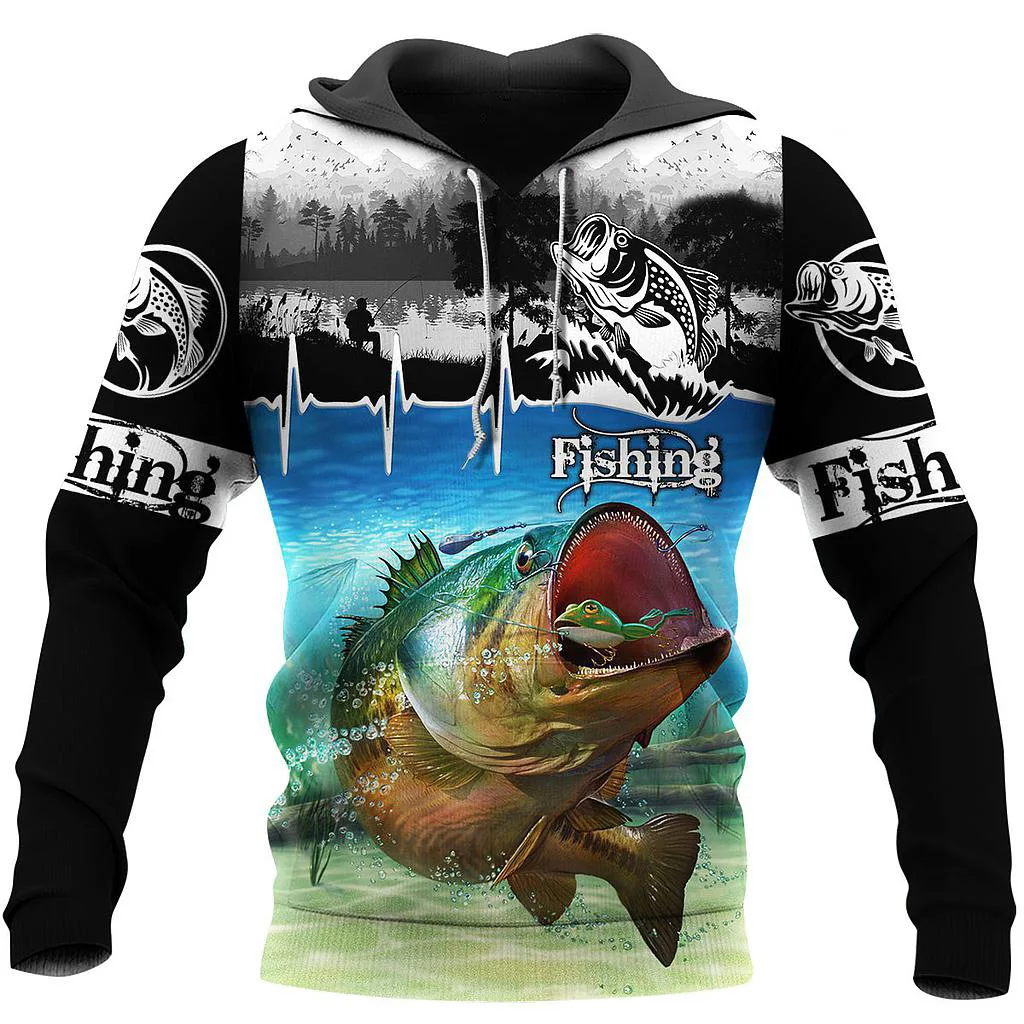 

Fashion animal Hoodie carp fishing 3D full body printed Sweatshirt new Hoodie