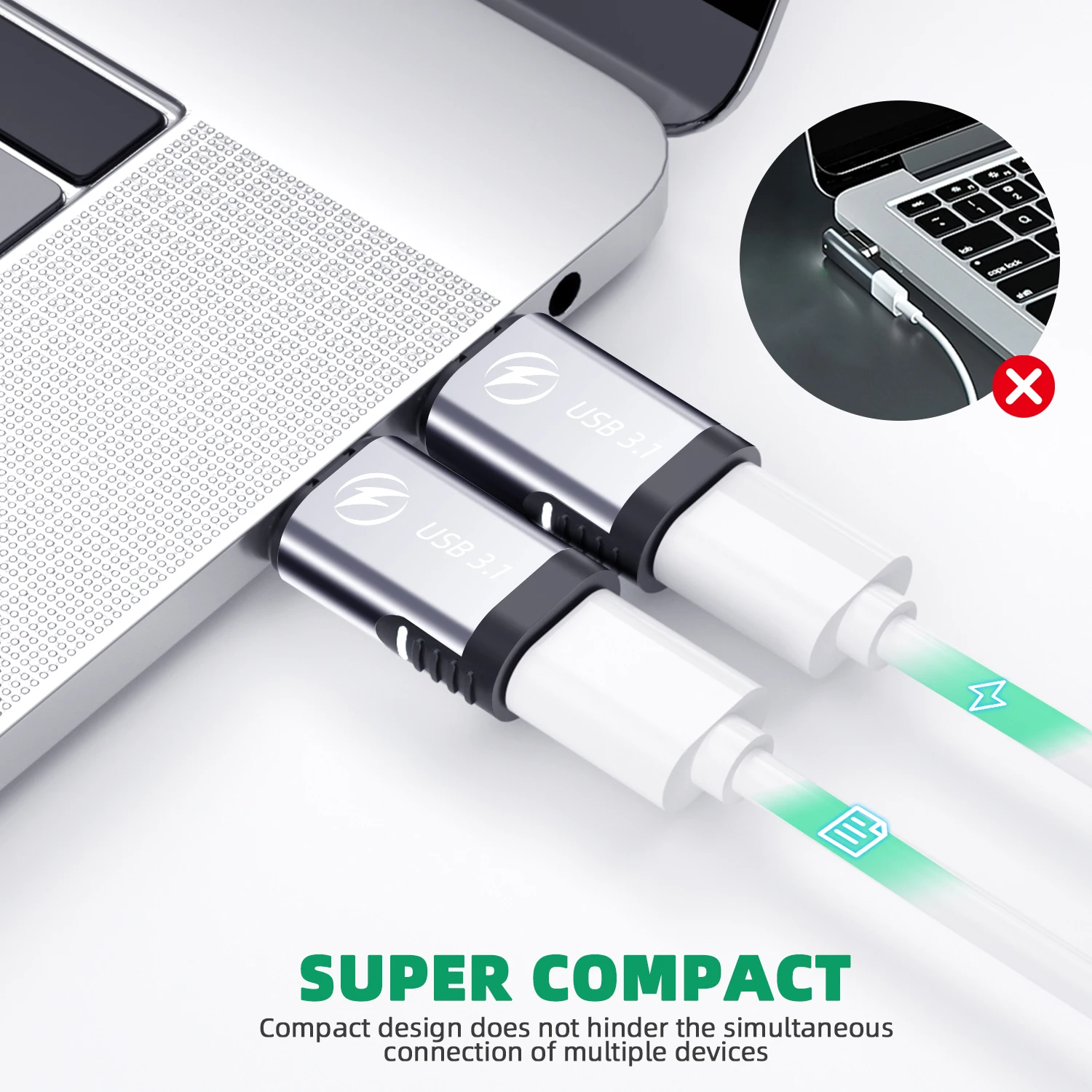 Магнитный зарядный адаптер USB C на Type 100 Вт для MacBook Pro Air 24 контакта магнитный