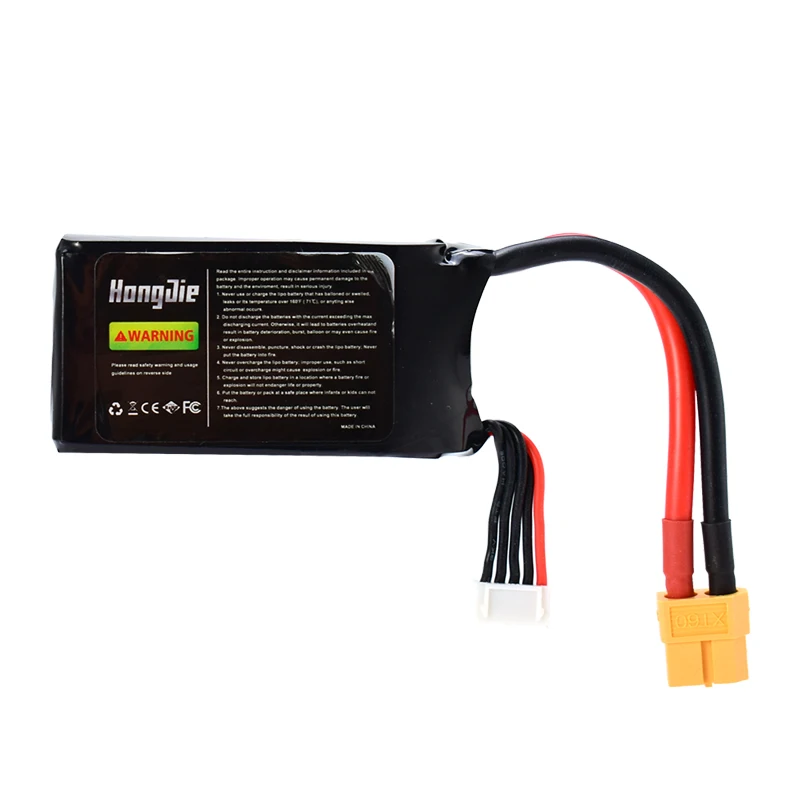 

Battery Class A 14.8V 1500mAh 95C 4S Lipo Battery XT60 Plug Rechargeable For RC Racing Drone Helicopter Multicopter Car Model