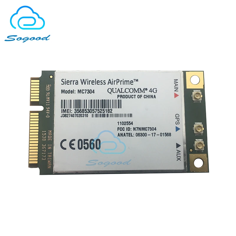 Original Mini PCIE 4G wireless communication module for Sierra Wireless MC7304 support LTE voice call GPS WCDMA/EDGE / GPRS /GSM |