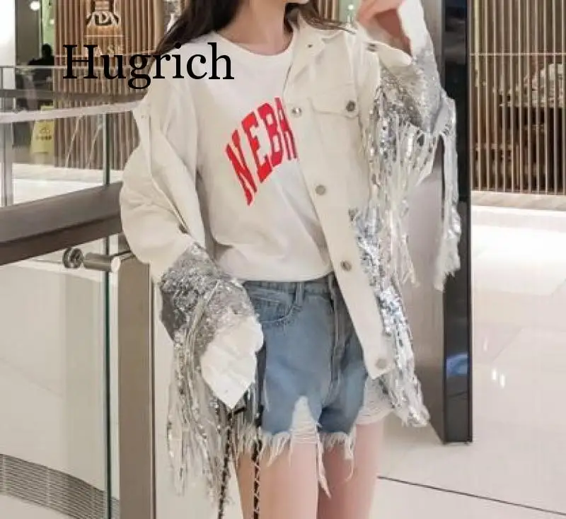 Женская верхняя одежда в Корейском стиле Модные сапоги панковском с блестками и