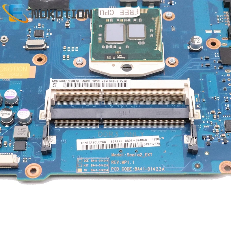 Внешняя Аккумуляторная материнская плата для ноутбука Samsung RV511 15 6 ''HM55 DDR3 GT310M