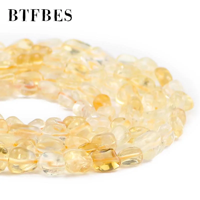 Бусины разделители из натурального желтого кварца 4 6 мм|Бусины| |