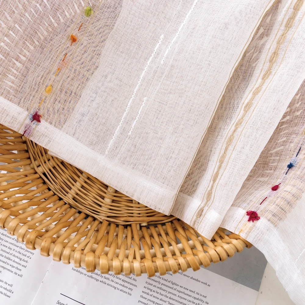 Занавески LISM из тюля цветные полосатые шторы для гостиной кухни | Дом и сад