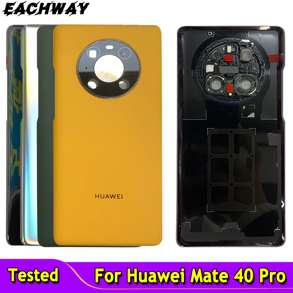 

Mate40 Pro Battery Back Cover For Huawei Mate 40 Pro 6.76" Housing Glass Repair Replace Door Rear Case for NOH-AN00 NOH-NX9