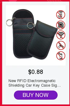 1 шт. RFID электромагнитное Экранирование ключа автомобиля чехол Чехол, блокирующий сигнал блокировщик сигнала чехол Faraday клетка чехол для автомобиля без ключа