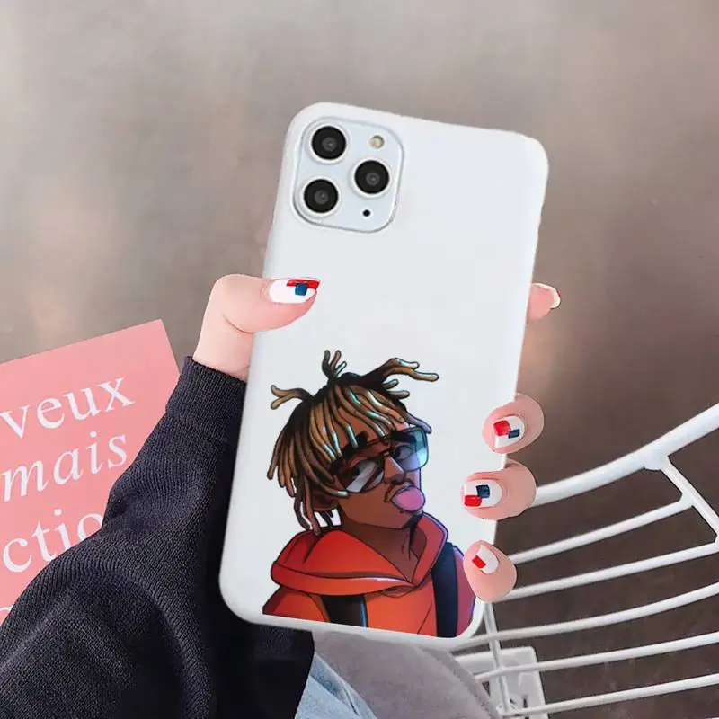

Juice World American rapper Phone Case Candy Color for iPhone 6 7 8 11 12 s mini pro X XS XR MAX Plus