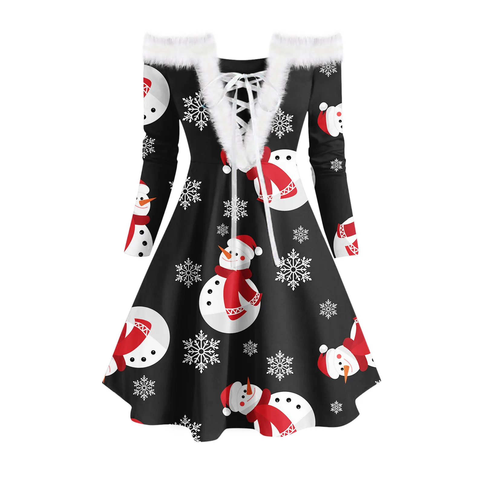 

Рождественское платье-качели, костюм без бретелек для взрослых, платье, Рождественская красная одежда, рождественские платья, женская вече...