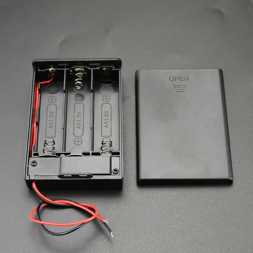 30 шт./лот 2x3x AA батарейки держатель коробка разъем с переключателем