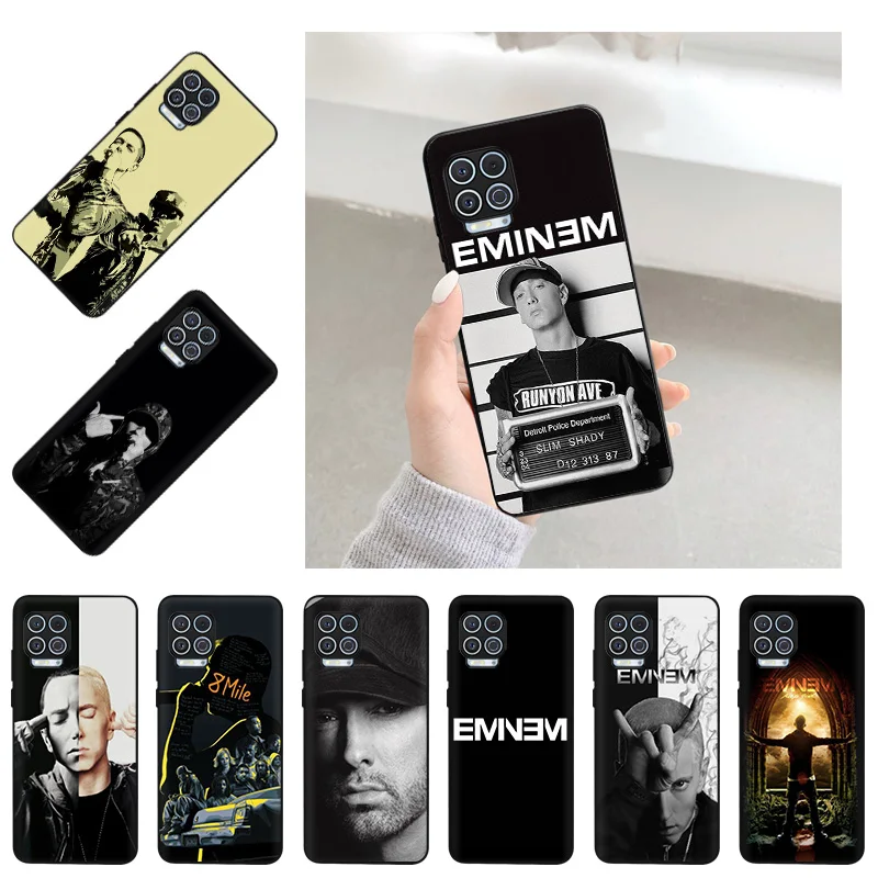 Black Soft Phone Case for Motorola Moto Edge 20 G Stylus G60 G50 G30 G20 One Hype G40 Fusion Plus G10 G9 G8 Power Eminem Cover