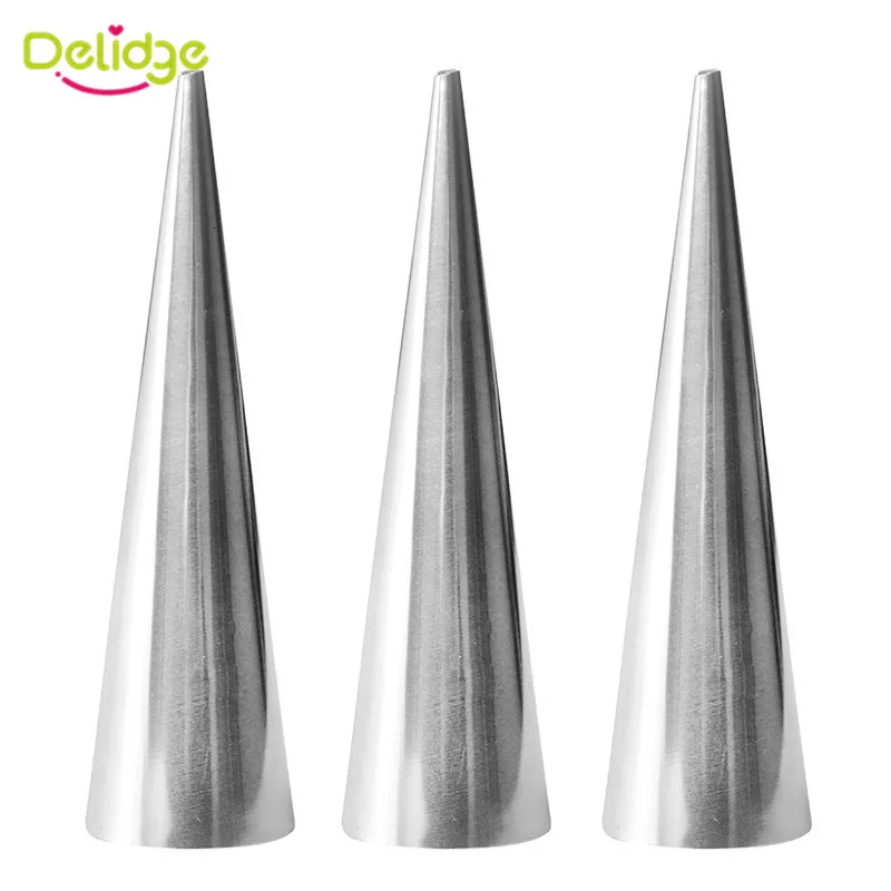 Delidge 3 шт./компл. Нержавеющая сталь для выпечки спиральных круассаны DIY рог формы для выпечки торта для сливочного масла конусы для шоколада