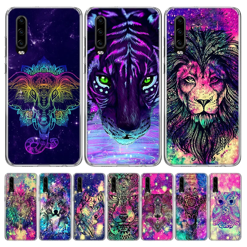 Цветной чехол для телефона с животными всех звезд Huawei P40 P30 P20 Mate 30 20 10 Pro P10 Lite P Smart Z +