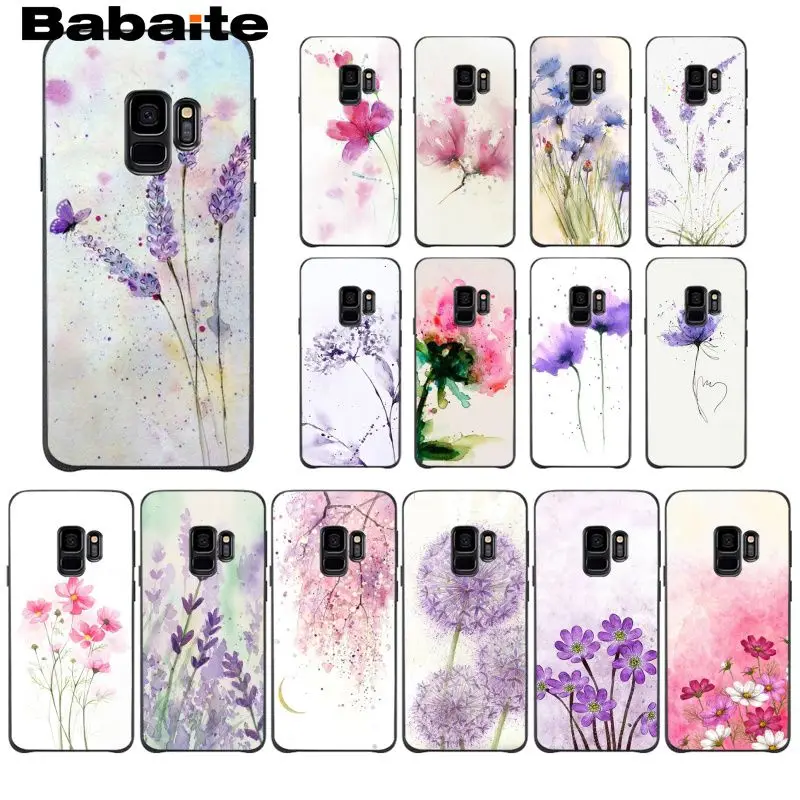 Чехол для телефона Samsung Galaxy A10 30 20 40 50 30S 70 A10S 20S A2Core A71 A9 star lite с акварельным цветком