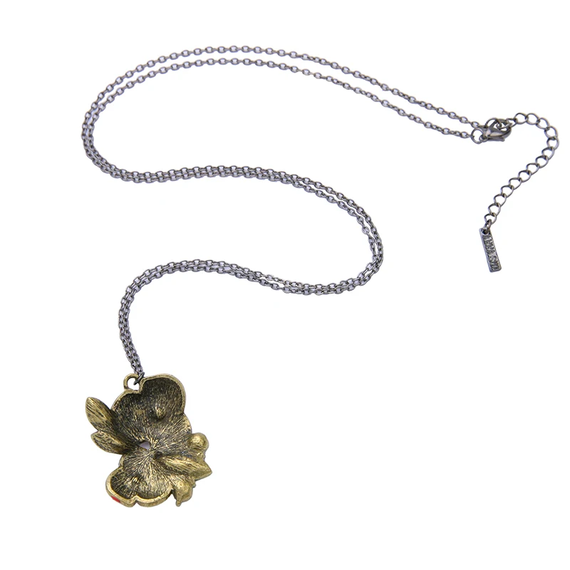 Модные аксессуары женское дизайнерское длинное ожерелье с глазурью розы оптовая