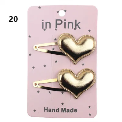 67 цветов 2 шт./компл. милые детские заколки для волос из серии Блестки сплава