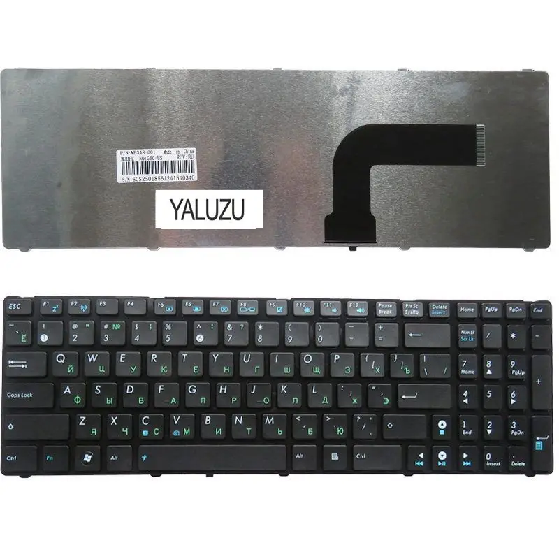 Новая русская клавиатура для ноутбука Ausu G73Sw G73Jw K52D K52DR K52DY K52JK K52JT K52JU K52JV K53SV K53SC