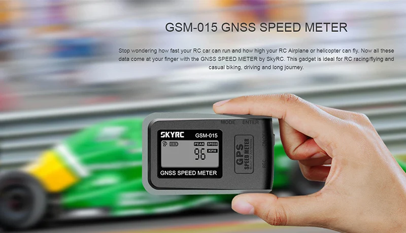SKYRC GSM-015 gps измеритель скорости GNSS ГЛОНАСС прием скорость высота метр встроенный аккумулятор для квадрокоптера RC гоночный автомобиль велосипед