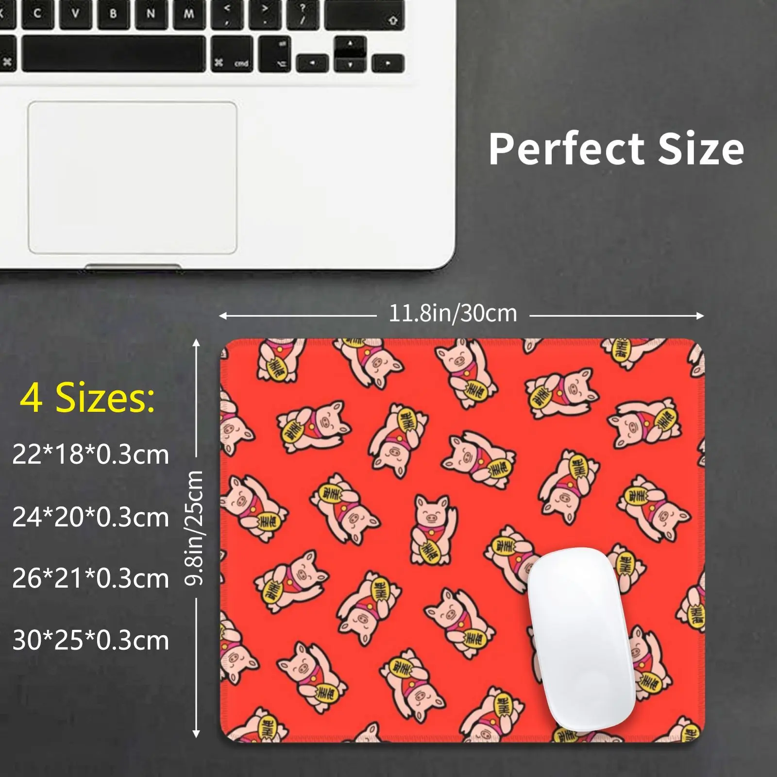 

Lucky Pig Mouse Pad DIY Print Lucky Pig Maneki Neko Maneki Neko Piggy Good Luck Luck Japan Japanese