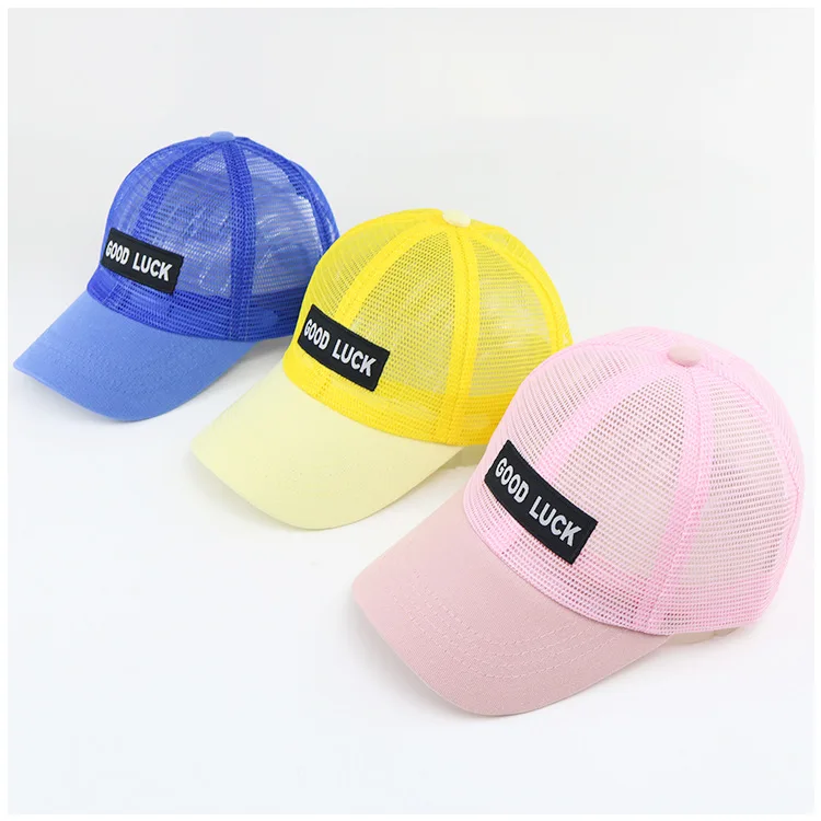 Детская шапка с защитой от солнца дышащая бейсбольная кепка для мальчиков и