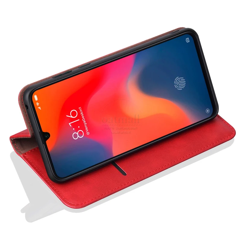 Роскошный тонкий кожаный чехол-книжка в стиле ретро для Xiaomi MI 9 чехол-бумажник с