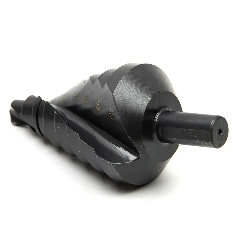 Citop 1pcs 10-45mm Nitride Coated Cutter Triangle Shank Drill HSS4241 Power Tools Spiral Grooved Metal Steel Step Bit | Инструменты