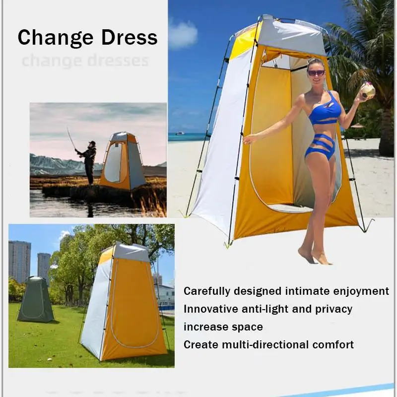 

Portable Privacy Shower Toilet Camping Up Tent Camouflage Room Tent Photography Dressing Changing Bathing Outdoor Tent with Bag