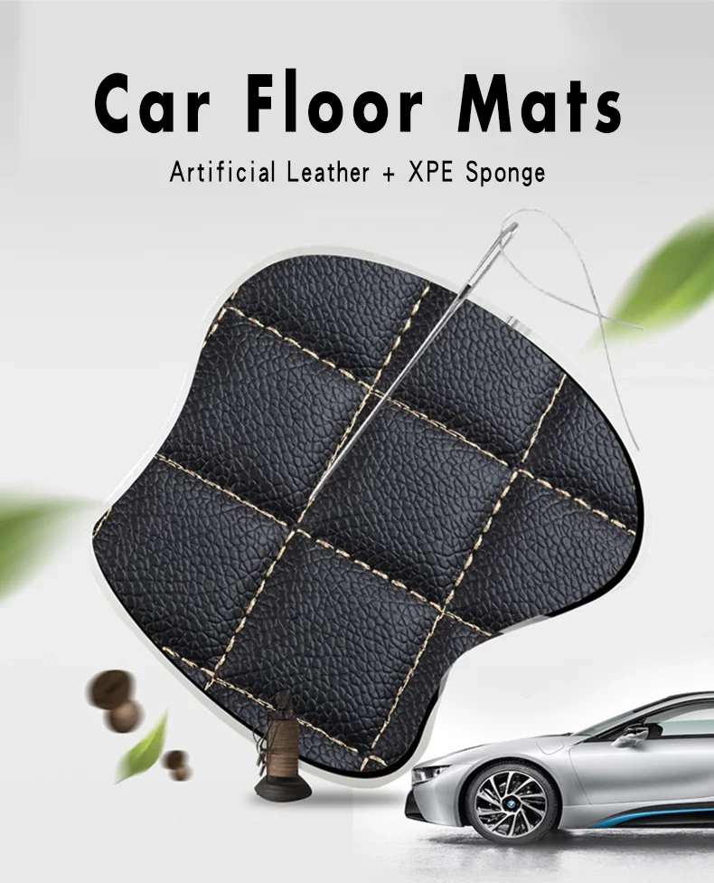 Пользовательские автомобильные коврики для Mercedes Benz W203 W204 W205 W201 W202 AMG C43 C63 C200 C220 водонепроницаемый кожаный Противоскользящий ковер
