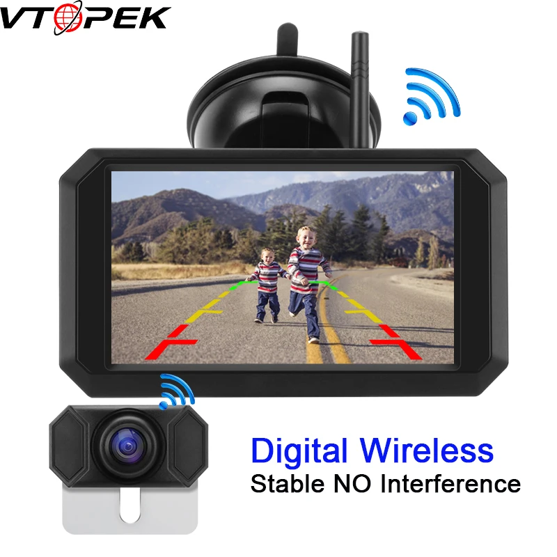 Vtopek 5 &quotгрузовик Беспроводной высокого разрешения заднего вида Камера 1080P