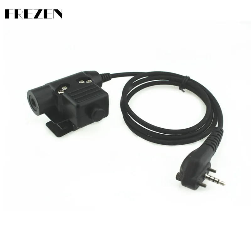U94 PTT Cable Plug Military Adapter Z113 Standard Version for Walkie Talkie Vertex Standard VX131 VX230 VX231 VX261 Radios
