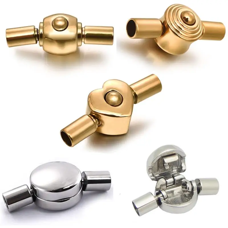 2 шт./компл. 3 мм застежки для ювелирных изделий из нержавеющей стали европейские