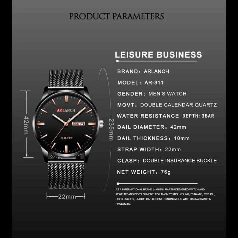 Top Luxury Brand Men Watches Business Casual Watch Leather Steel Strap Quartz Wristwatch Calendar Clock Relogio Masculino Male | Наручные