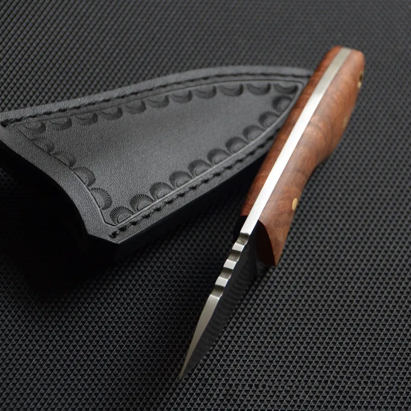 HS Tools D2 Сталь 60 HRC высокопрочный мини-прямой нож лучшие инструменты для