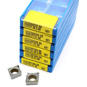 Оригинальная вставка CCGT060204 H01 CCGT09T302 09T304 09T308 -AK CCGT120402-AK H01 CCGT 120404 120408 100%, лезвие из карбида алюминия с ЧПУ