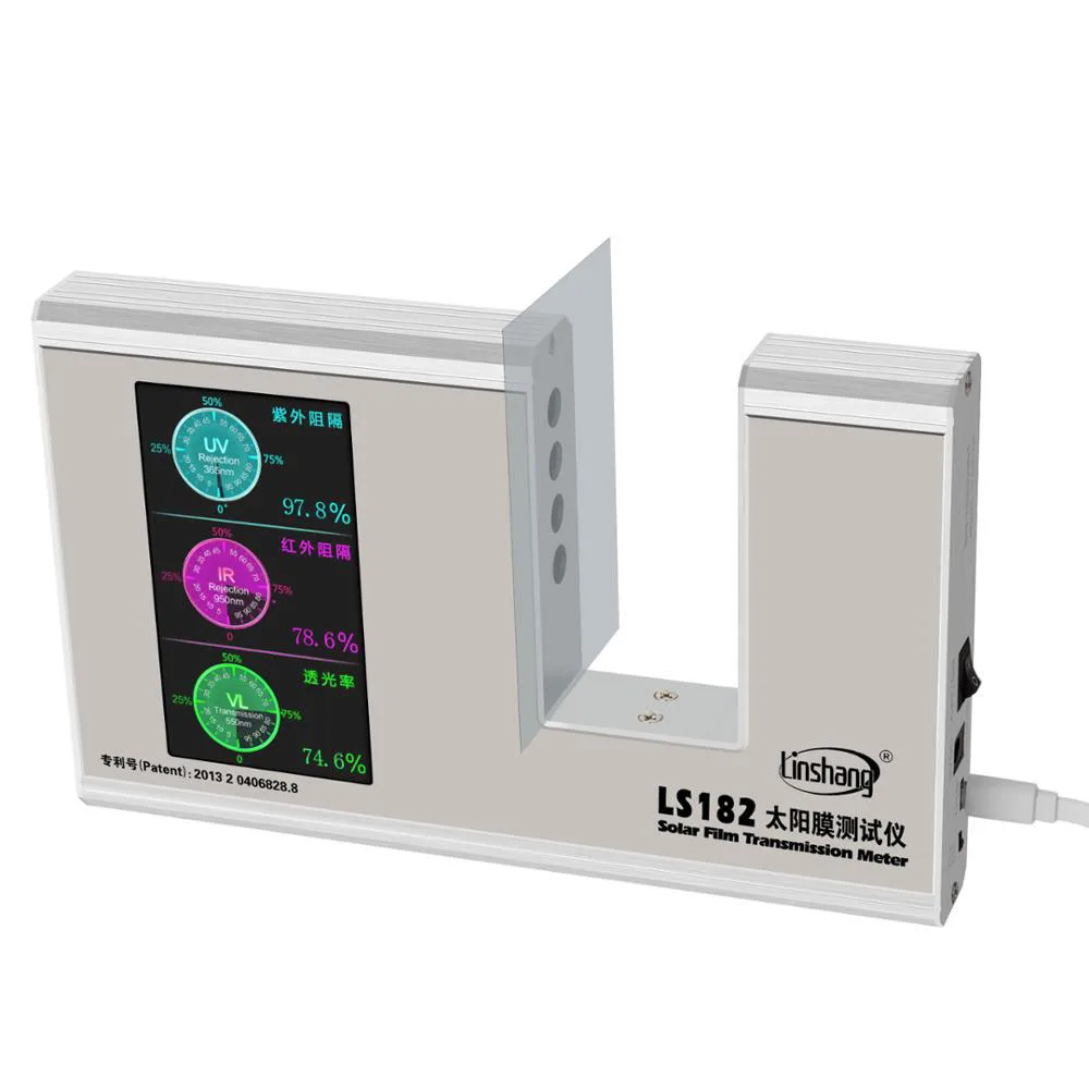 

LS163A Solar Film Transmission Meter Tint Meter for UV Infrared and VL transmittance automobile windshield & stick-film glass
