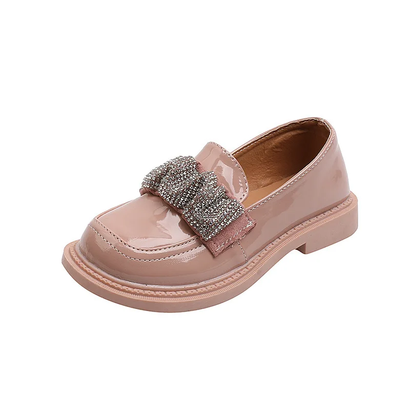 

CNFSNJ 2021 autumn new girl single shoes cartoon cat casual shoes children drill drill shoes student flat princess dancing shoes