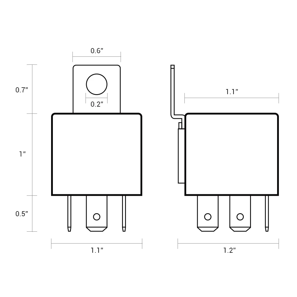 MICTUNING 10 шт./компл. 5 pin SPDT релейный светодиодный светильник сменные реле DC 12V 30/40 Amp