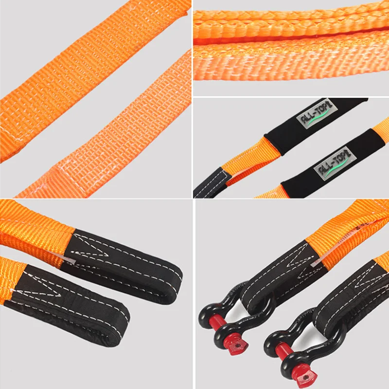 Тяжелый автомобильный буксировочный ремень 5 м 8 тонн трос для аварийной