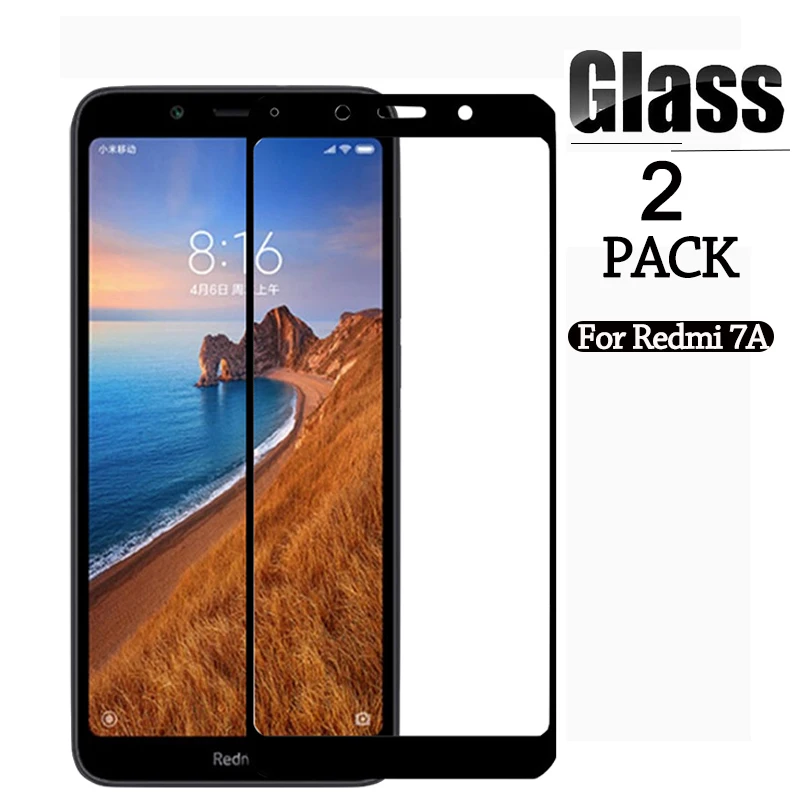 Защитное стекло для xiaomi redmi 7a 2 шт. Защита экрана 7 a redmi7a note 7s полное покрытие