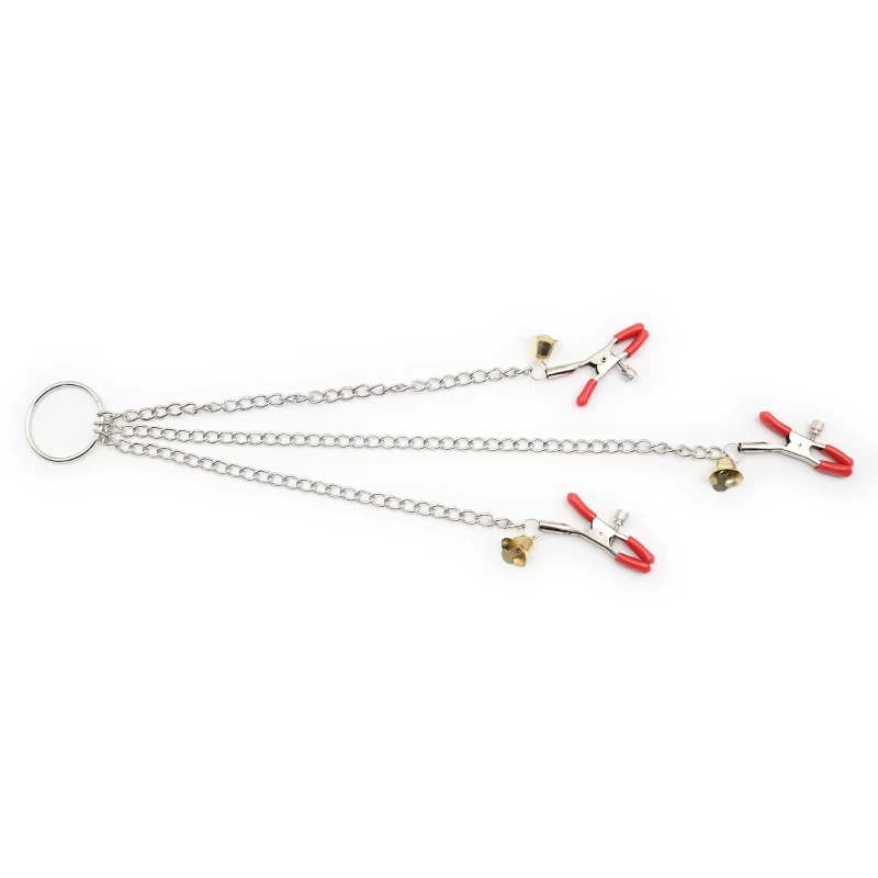 БДСМ Связывание из нержавеющей стали соски зажимы маленький колокол половые