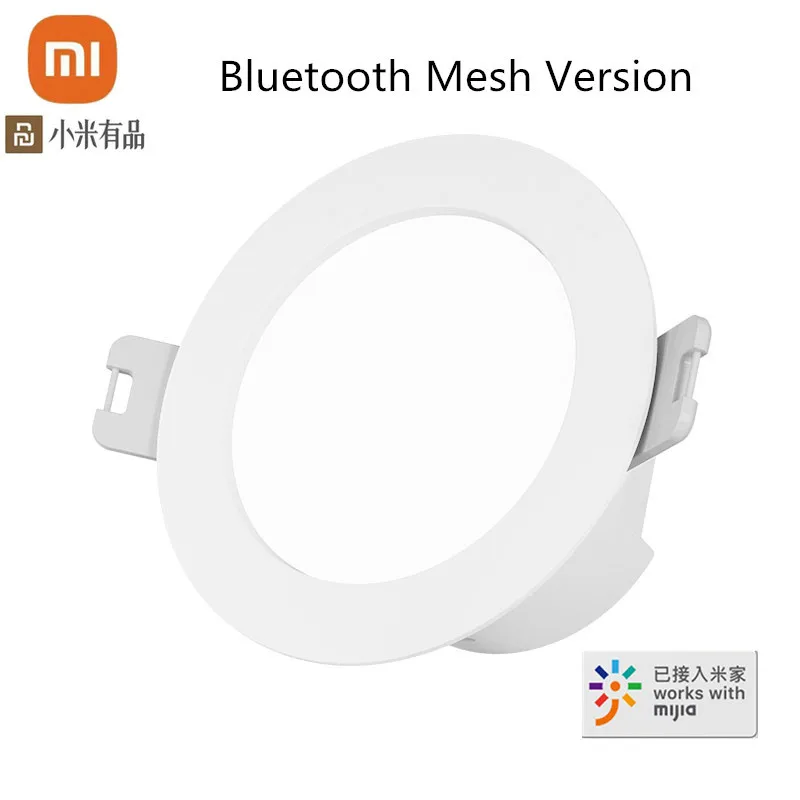 

Умный светодиодный потолочный светильник Xiaomi Mijia, 4 Вт, Bluetooth сетка, управление голосом, смарт-пульт дистанционного управления, Регулировка ц...