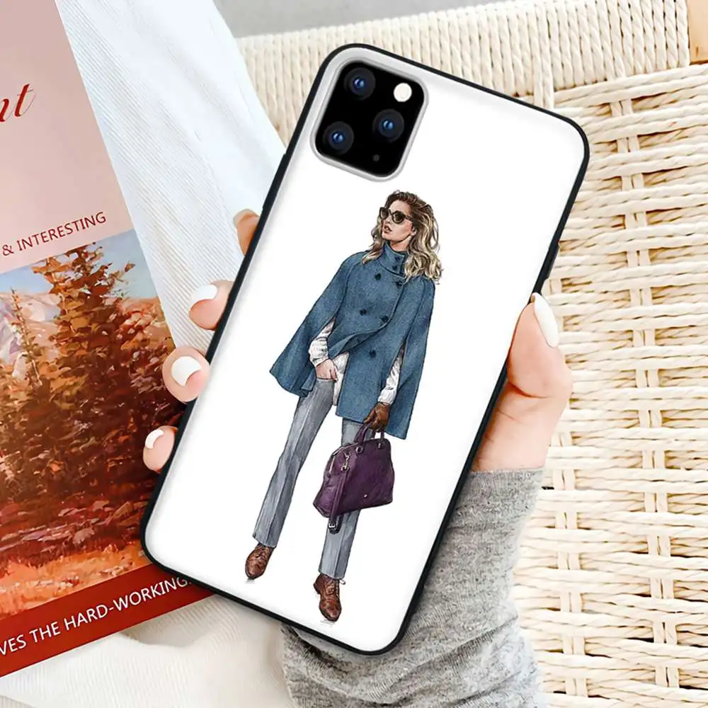 

For Women Beautiful Love Dress Shopping Mobile Phone Cover Case For Samsung Galaxy S20 Ultra S10 Lite 2020 S9 S8 Plus S7 Edge