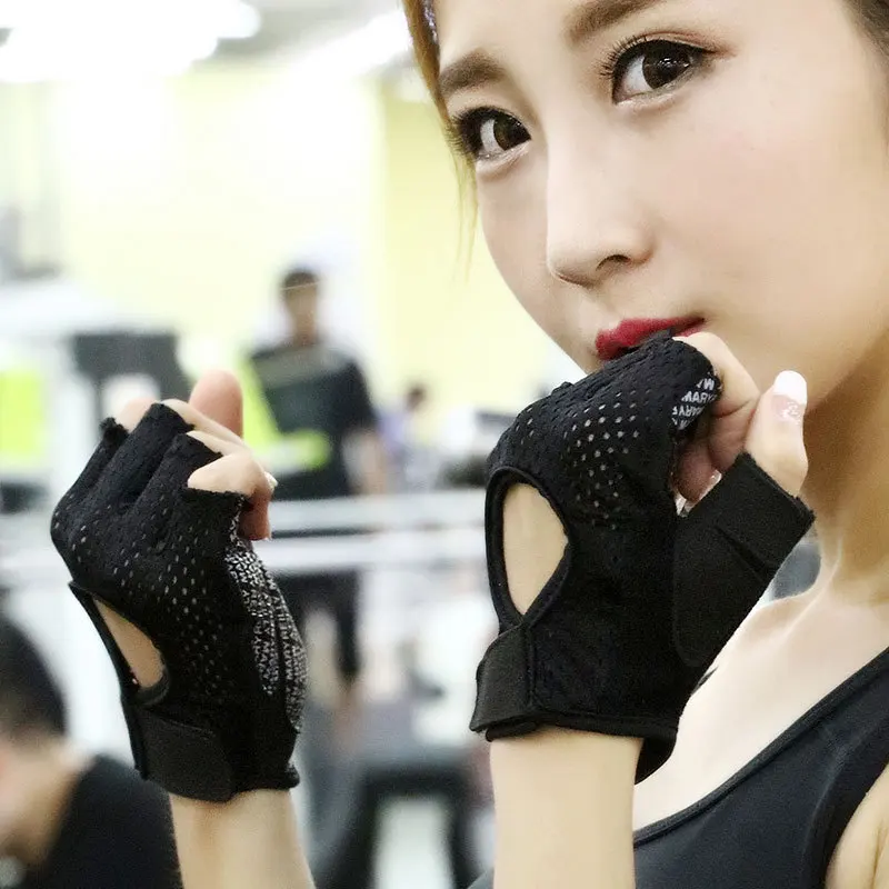 

Men's and women's sports Half Finger Gloves summer gym cycling training weightlifting outdoor riding anti slip gloves
