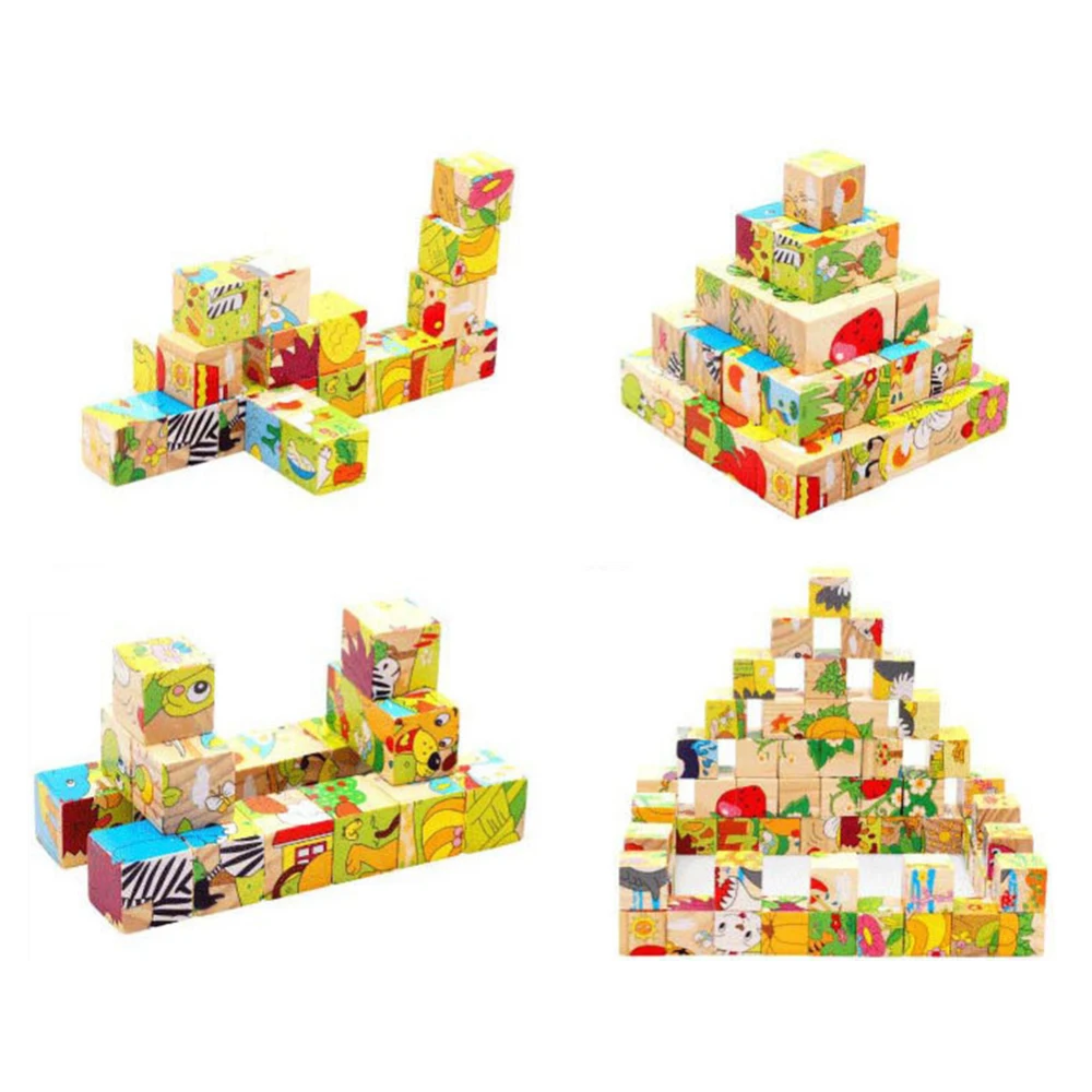 

Six-face Picture Jigsaw 3D Puzzle Toys Children's Early Educational Toy