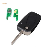 riooak new flip car key 3 button remote key 434mhz pcf7946 chip for fiat punto ducato stilo panda car key