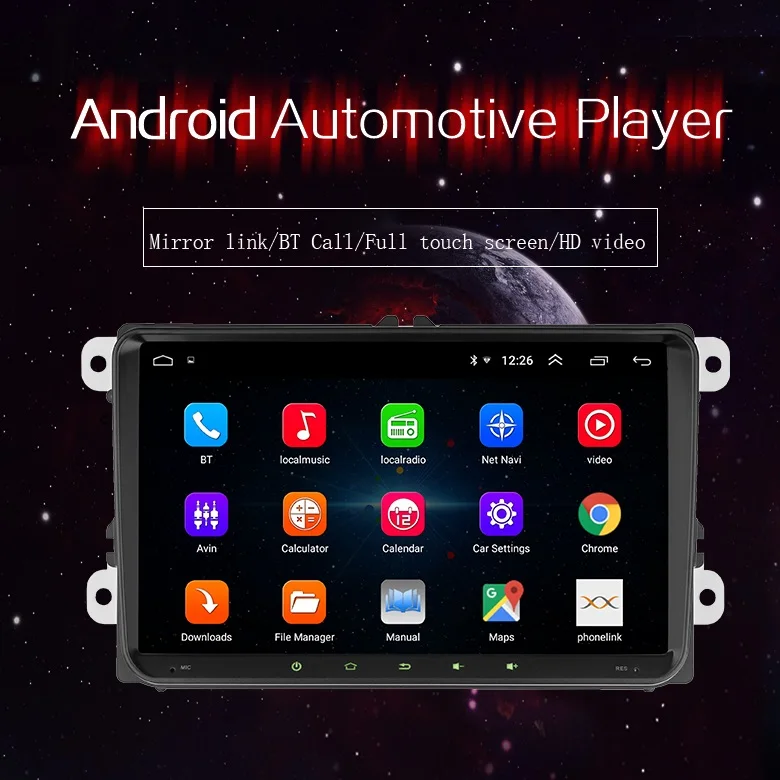 " Android 8,1 автомобильный радиоприемник gps навигатор для Volkswagen Skoda Octavia golf 5 6 touran passat B6 polo tiguan yeti rapid multimedia