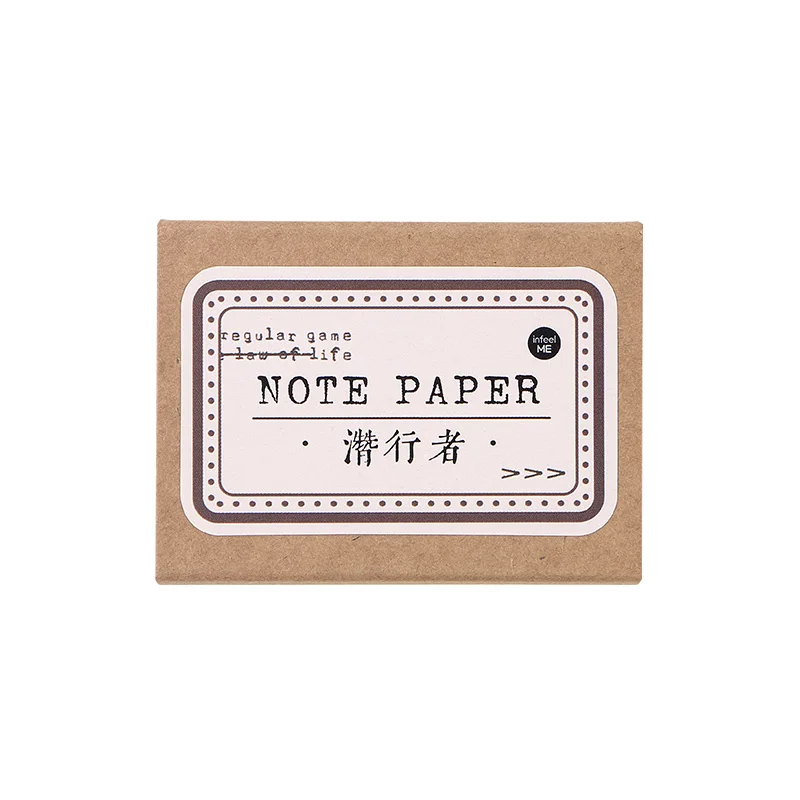 

Yoofun 45pcs Boxed Vintage Memo Pad Creative Memo Label Mark Paper Stationery Decoration Office Supplies School Sticky Notes