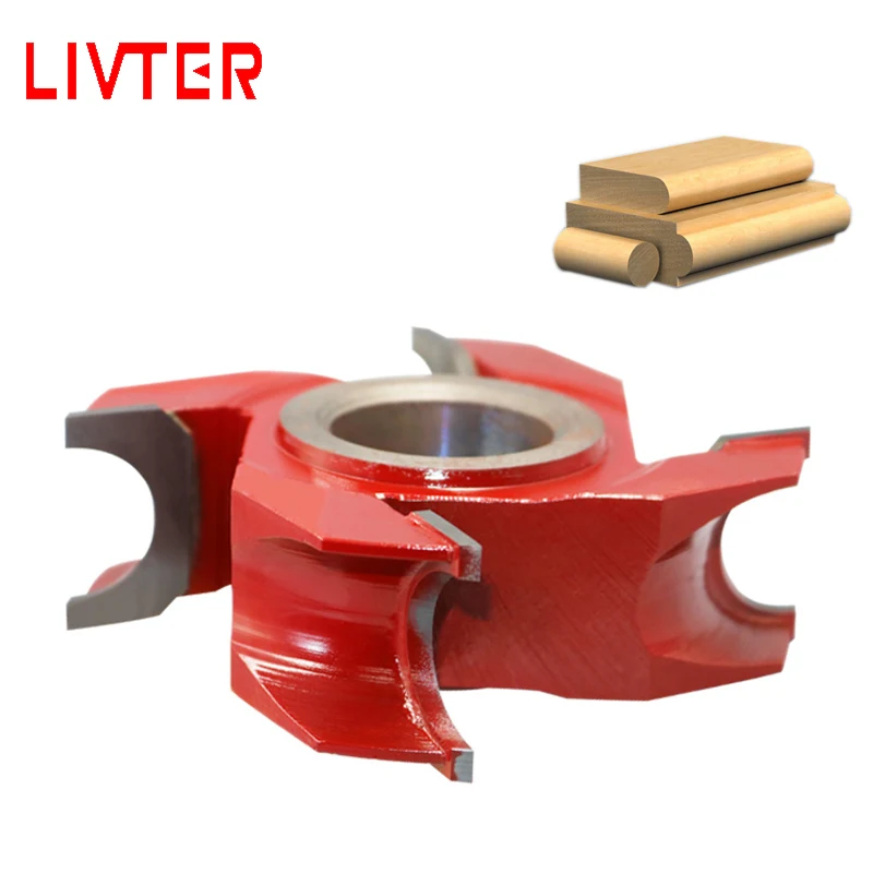 LIVTER semicircular tungsten steel alloy end mill trimming knife wood shaper cutter head grooving blade