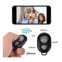 controle remoto disparador de fotos bluetooth para smartphone bast%c3%a3o de selfie ring light youtuber