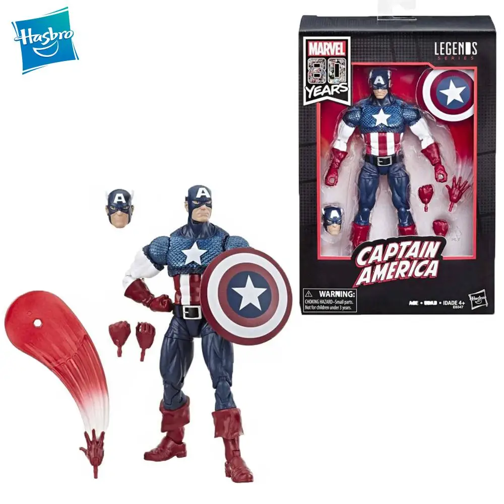 Фигурка из серии Легенды Marvel 80 я годовщина Капитан Америка 6 дюймов (152 мм)