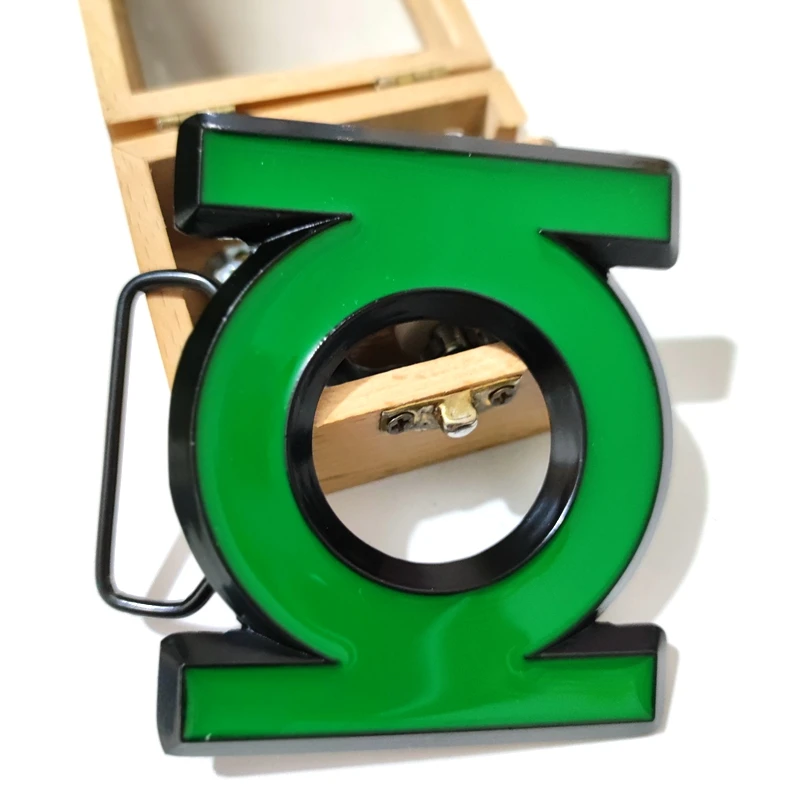 Мужская пряжка для ремня в стиле супергероя зеленые металлические ковбойские